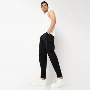 Solid Mid Rise Joggers