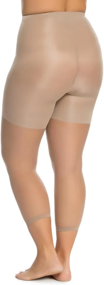 SPANX Power Capri - Body-Shaping Footless Pantyhose for Core Control - Adjustable Length - Comfortable Waistband