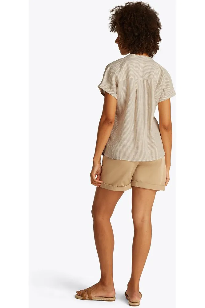 SS25 TH Linen S/S Blouse