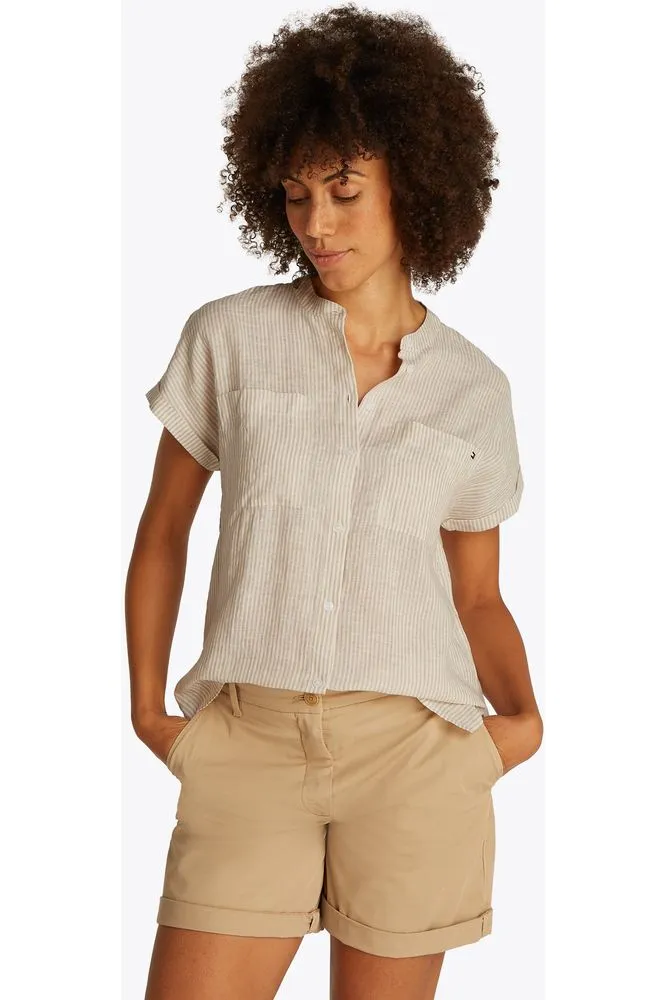SS25 TH Linen S/S Blouse