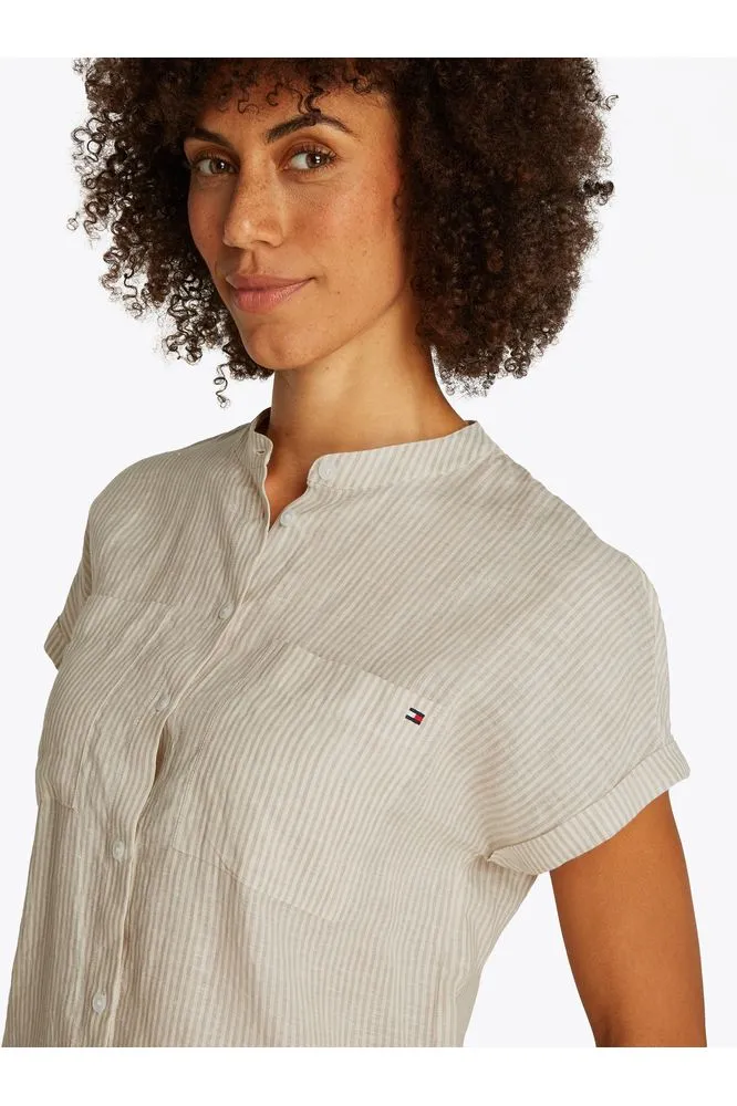 SS25 TH Linen S/S Blouse