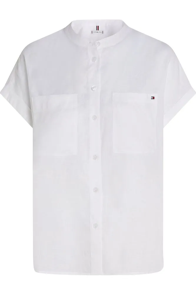 SS25 TH Linen S/S Blouse