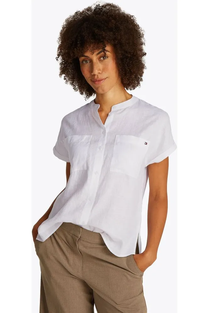 SS25 TH Linen S/S Blouse