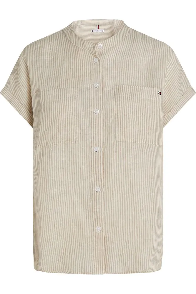 SS25 TH Linen S/S Blouse