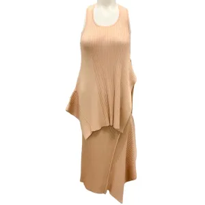 Stella McCartney Nude Ribbed Knit Tank and Skirt Two-Piece Set