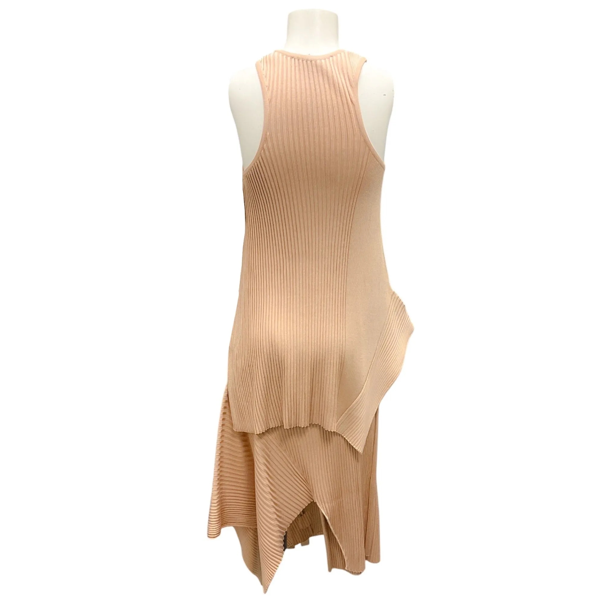 Stella McCartney Nude Ribbed Knit Tank and Skirt Two-Piece Set