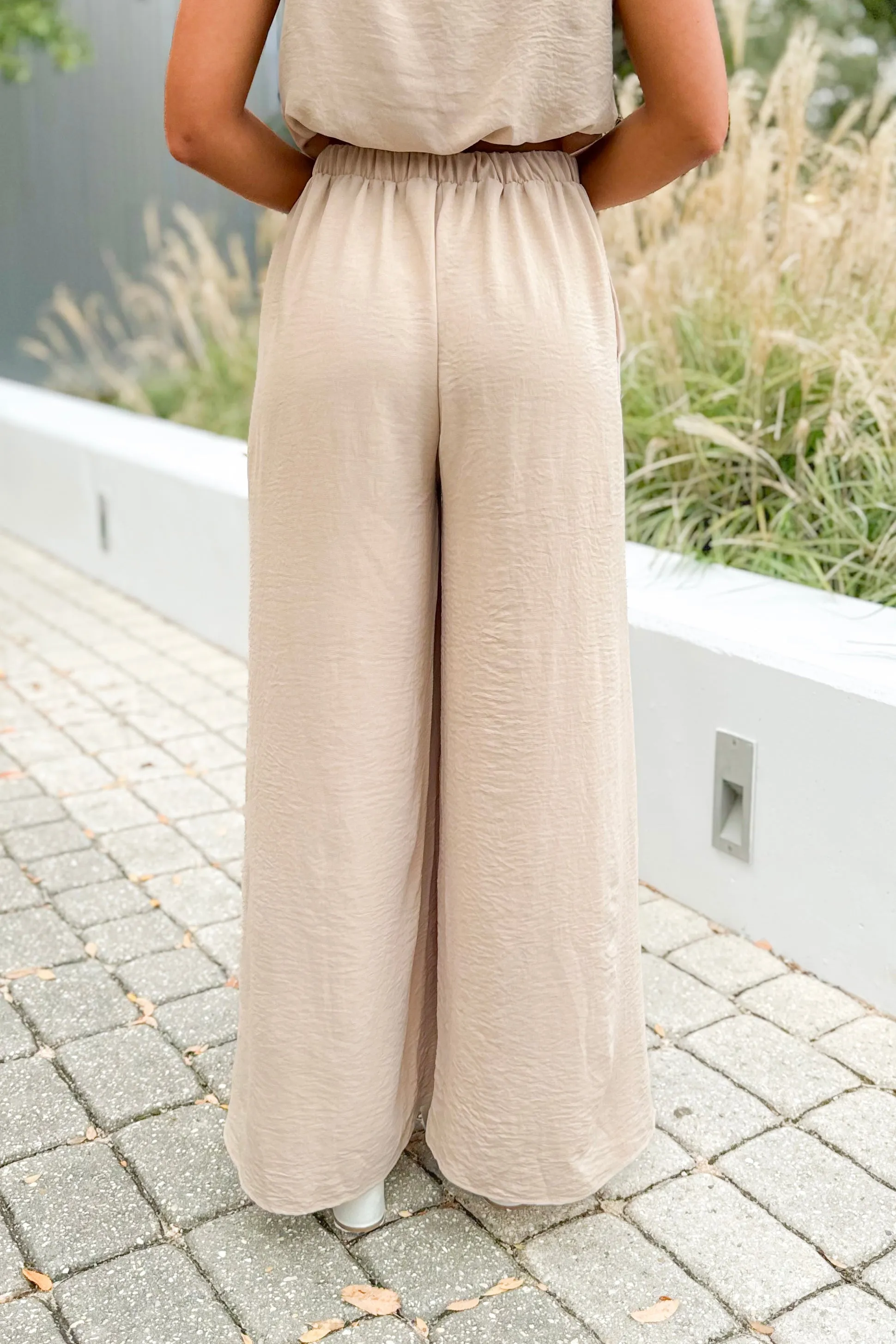 Stick With Me High Waist Flowy Pants