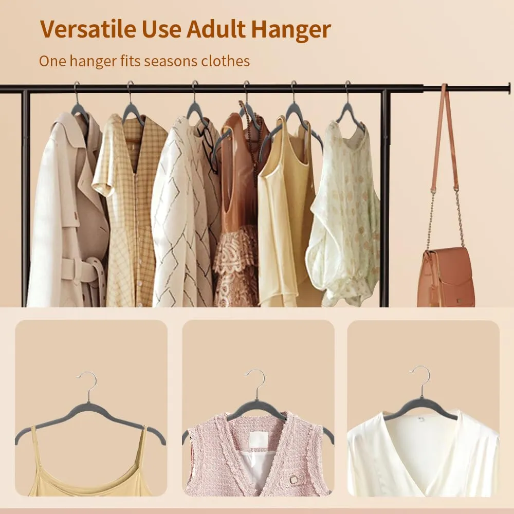 Stormix Velvet Non-Slip Clothes Hangers, 50 Pack