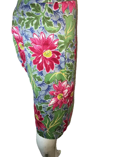 Talbots Skirt Floral Print Knee Length Size 8 SKU 000094