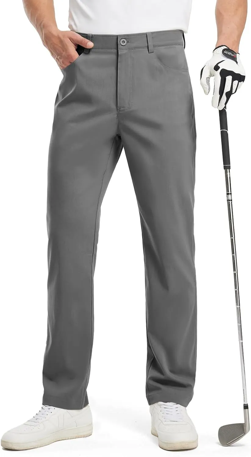 TBMPOY Men's Golf Pants Classic Fit Dress Work Pants Lightweight Comfortable Business Casual Pants with 5 Pockets