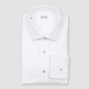 Tecno Stretch Easy Care Solid Sport Shirt White