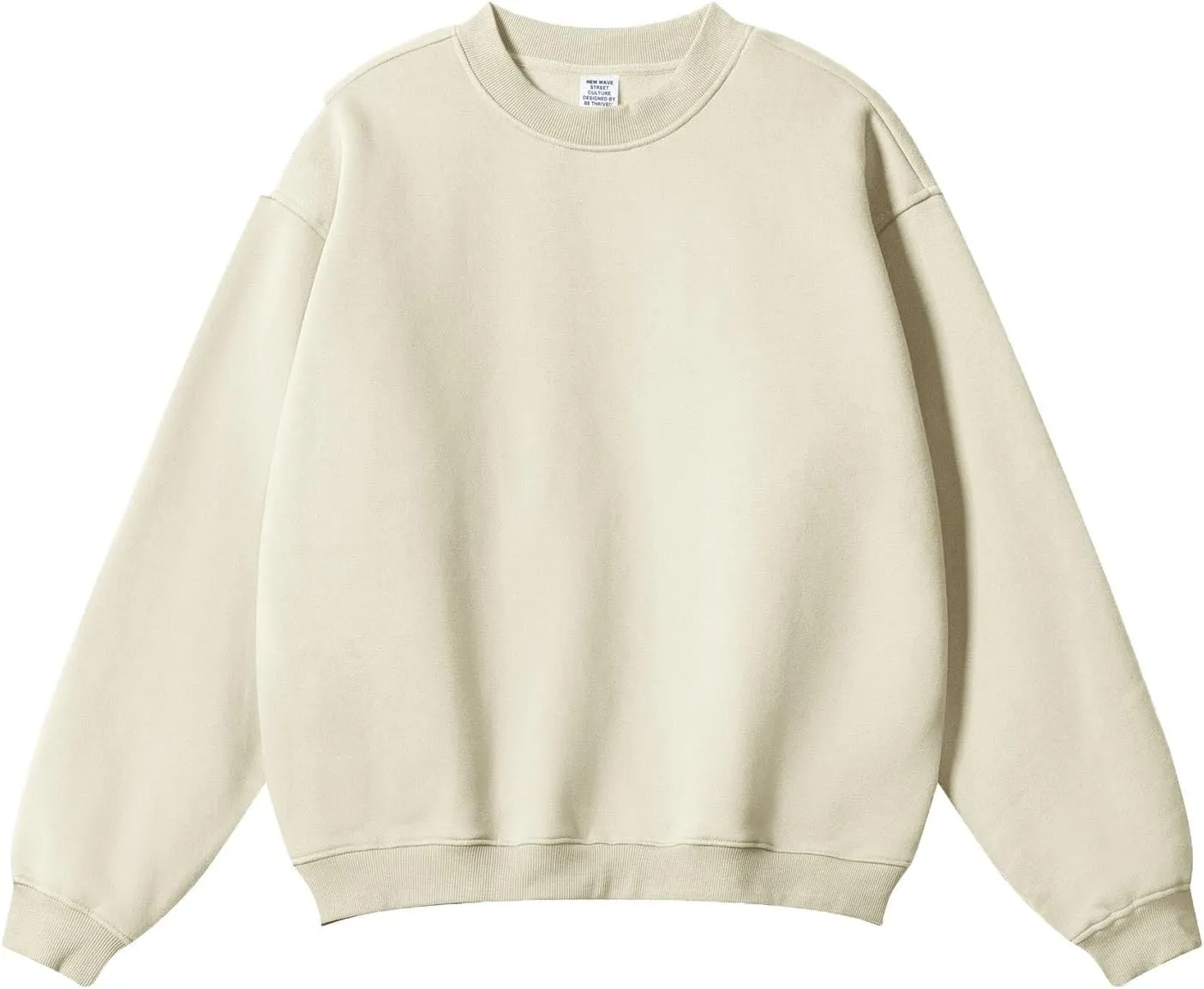 Teens Crewneck Sweatshirt Soft Solid Color Tshirt Pullover Long Sleeve Oversized Sports Tops Winter Clothes Outfits