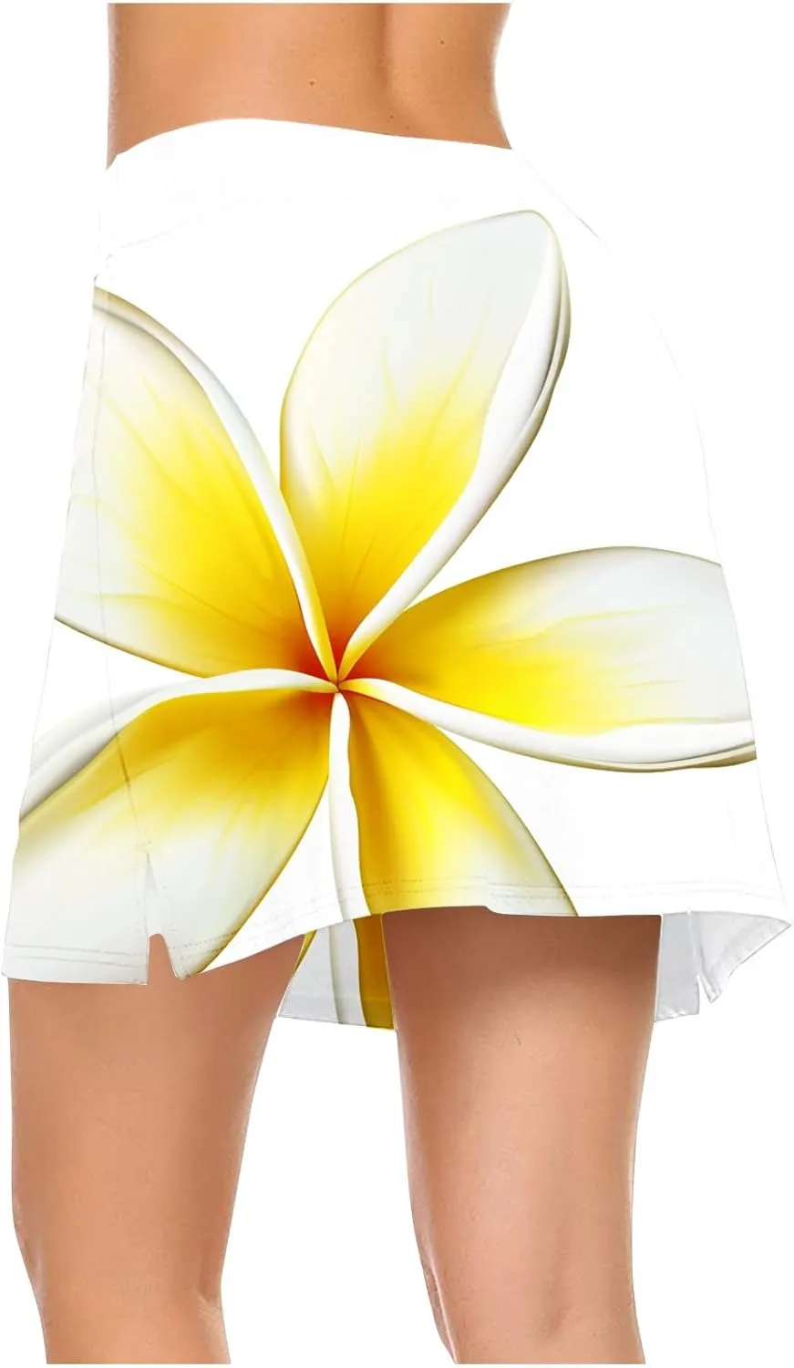 Tennis Skirts Women Floral Graphic Skirt High Waisted Stretchy Summer Beach Skirts Boho Trendy Skirt for Vacation