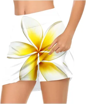 Tennis Skirts Women Floral Graphic Skirt High Waisted Stretchy Summer Beach Skirts Boho Trendy Skirt for Vacation