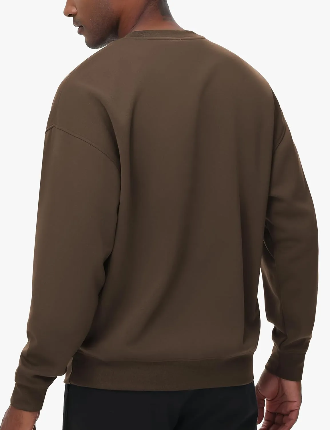 THE GYM PEOPLE Men's Crewneck Loose fit Sweatshirt Lightweight Soft Basic Pullover Tops