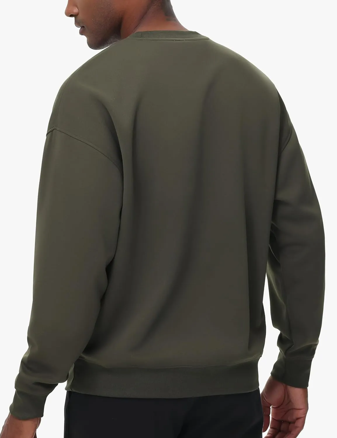 THE GYM PEOPLE Men's Crewneck Loose fit Sweatshirt Lightweight Soft Basic Pullover Tops