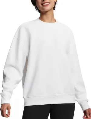 THE GYM PEOPLE Women's Soft Oversized Sweatshirt Crewneck Loose fit Lightweight Pullover Tops