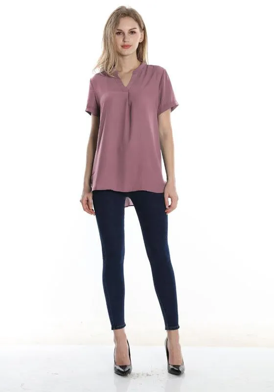 Timeson Classic Short Sleeve Chiffon Shirt