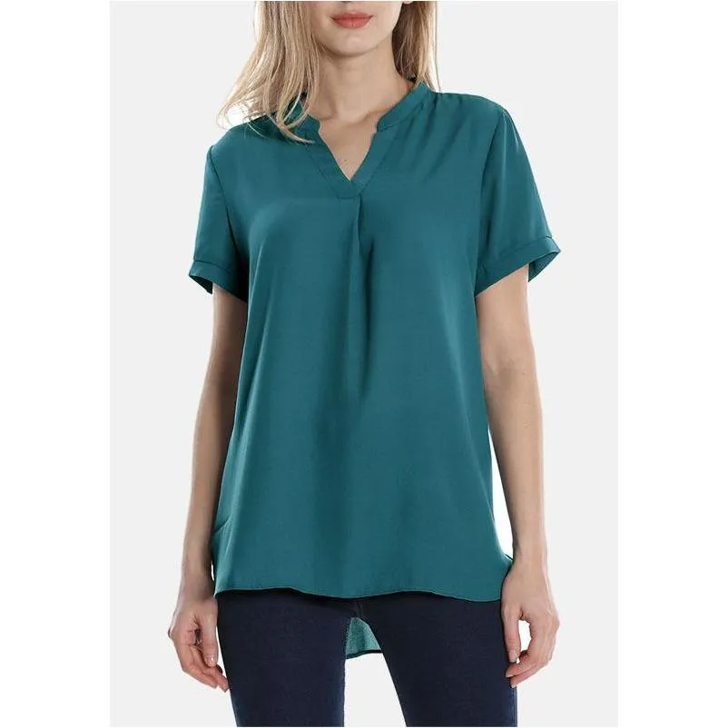 Timeson Classic Short Sleeve Chiffon Shirt