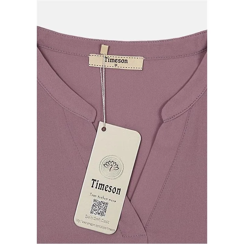 Timeson Classic Short Sleeve Chiffon Shirt