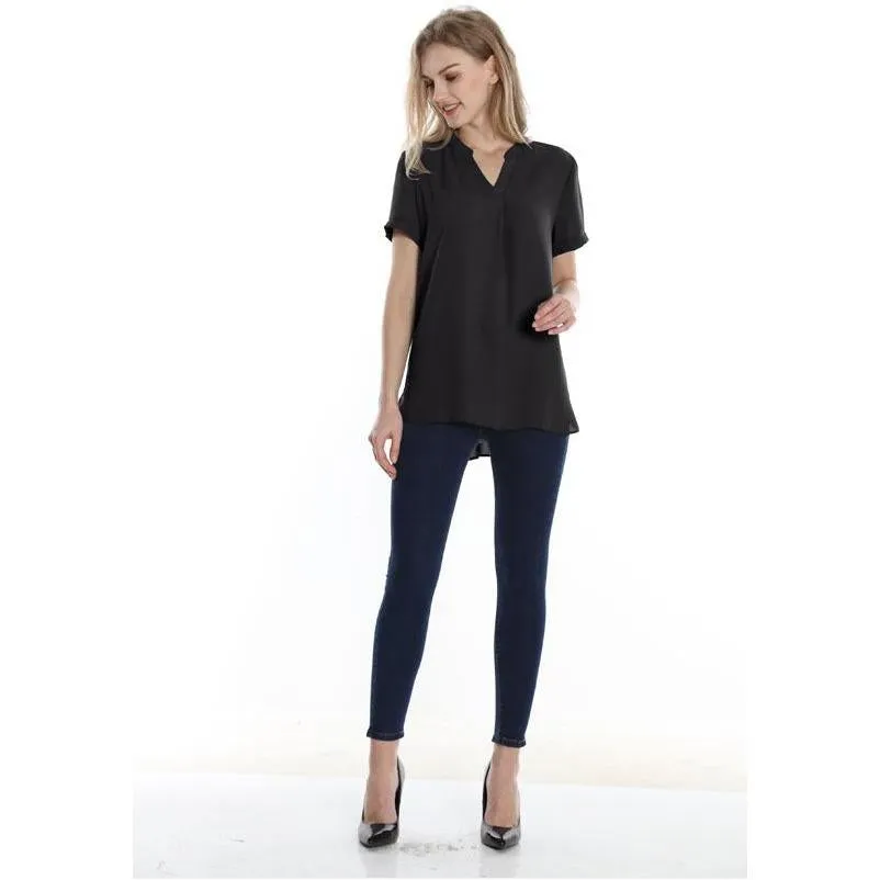 Timeson Classic Short Sleeve Chiffon Shirt