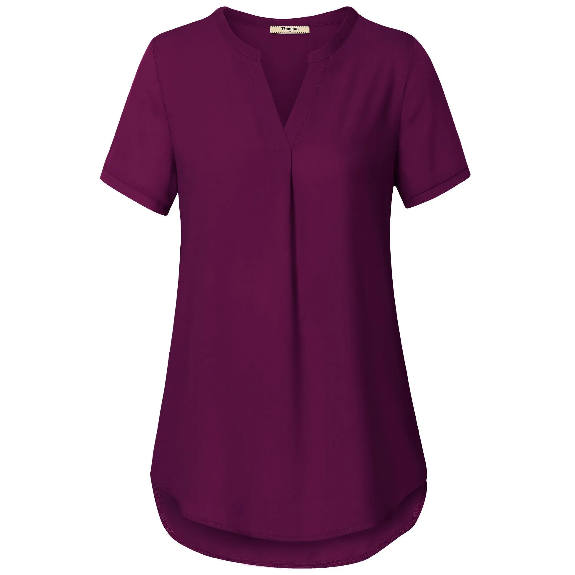 Timeson Classic Short Sleeve Chiffon Shirt