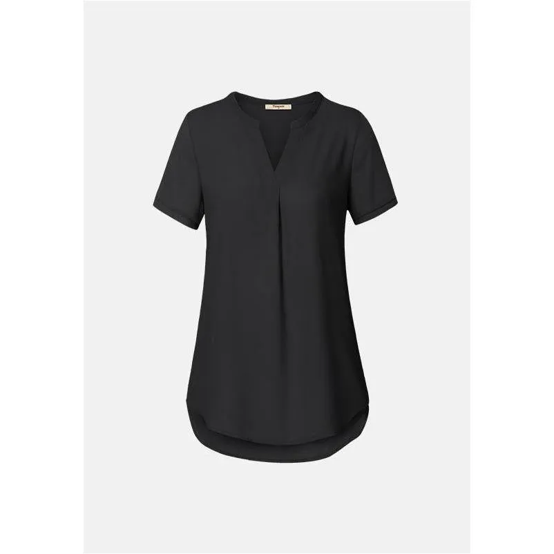 Timeson Classic Short Sleeve Chiffon Shirt