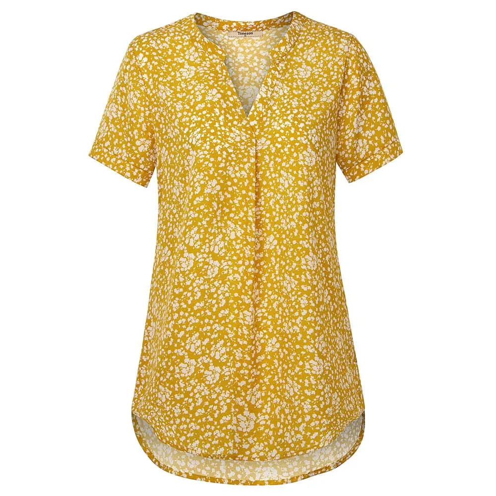Timeson Classic Short Sleeve Chiffon Shirt