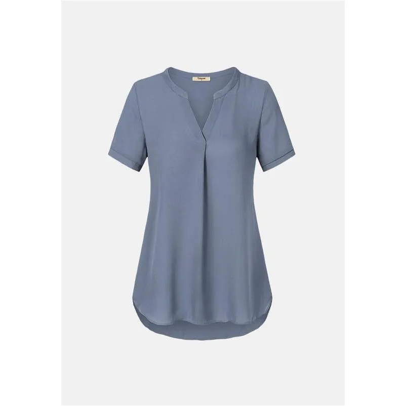 Timeson Classic Short Sleeve Chiffon Shirt