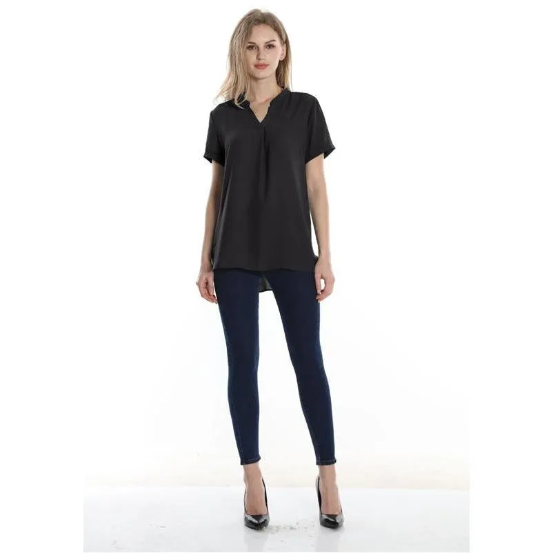 Timeson Classic Short Sleeve Chiffon Shirt