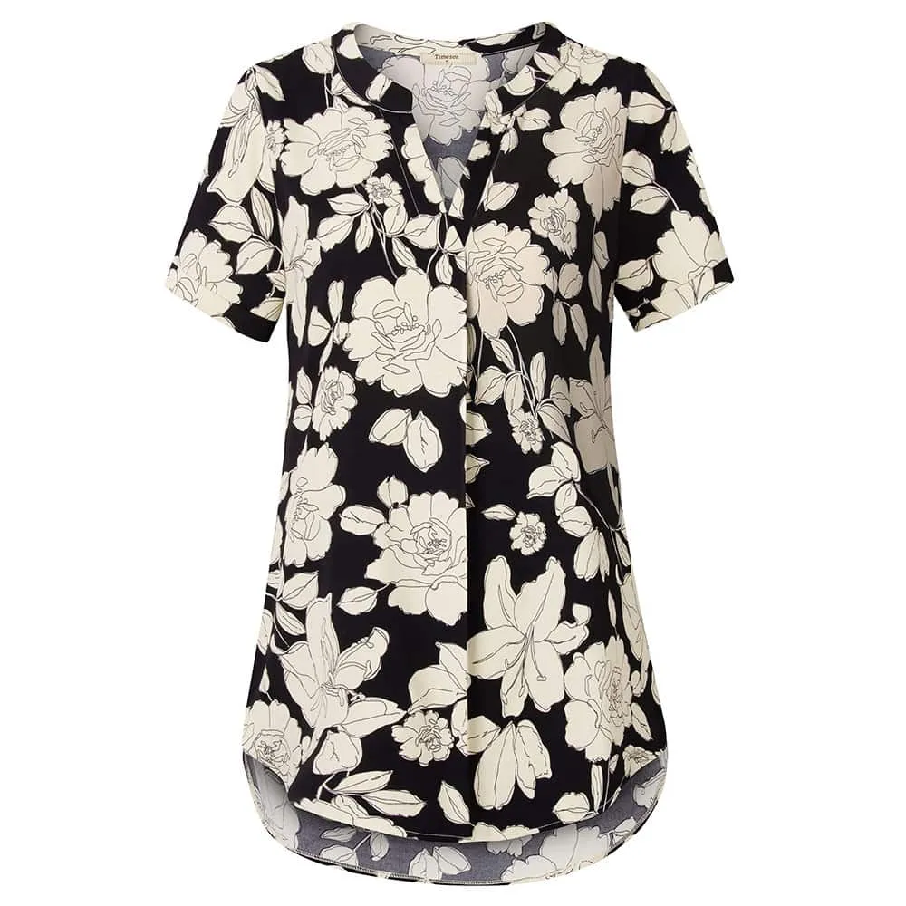 Timeson Classic Short Sleeve Chiffon Shirt