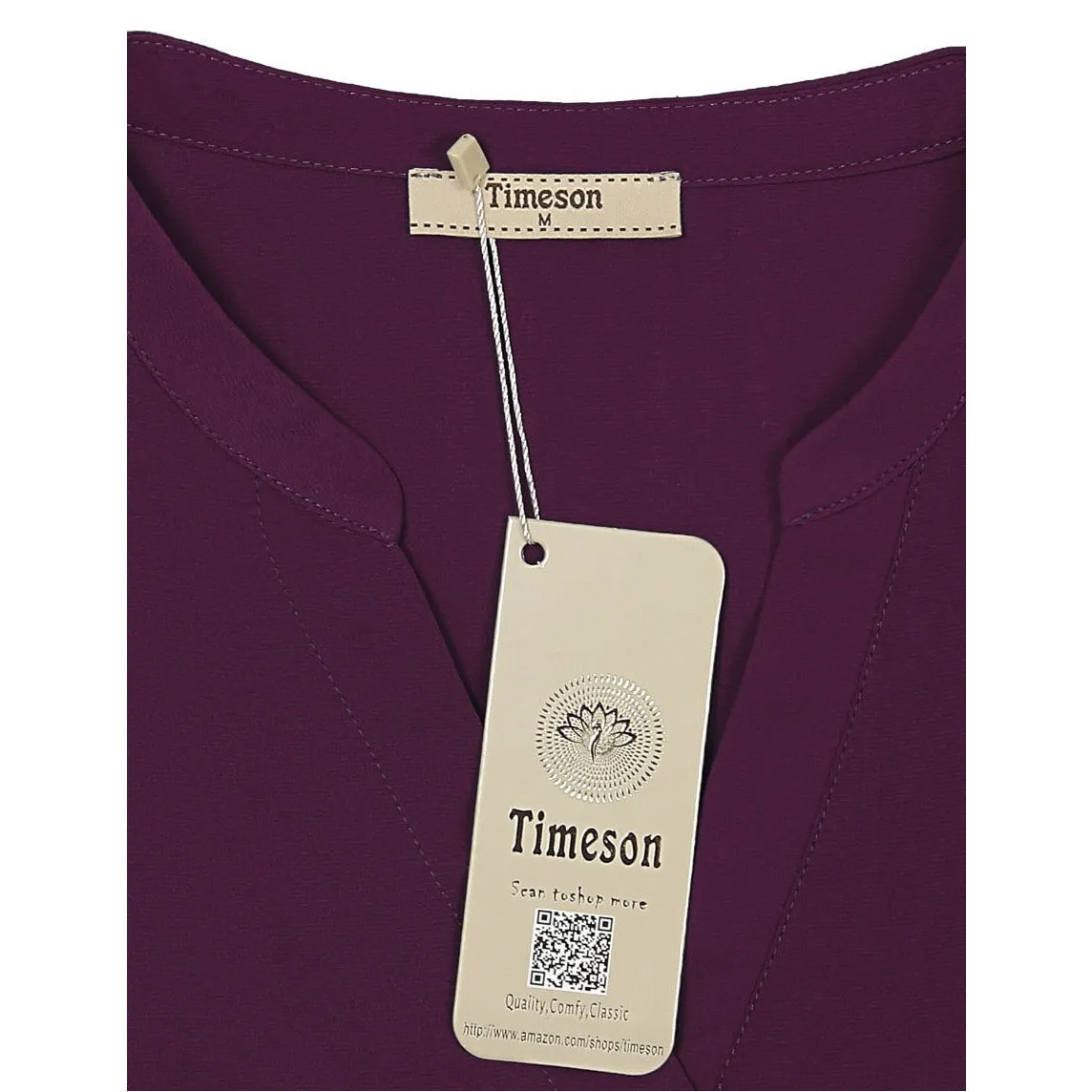 Timeson Classic Short Sleeve Chiffon Shirt