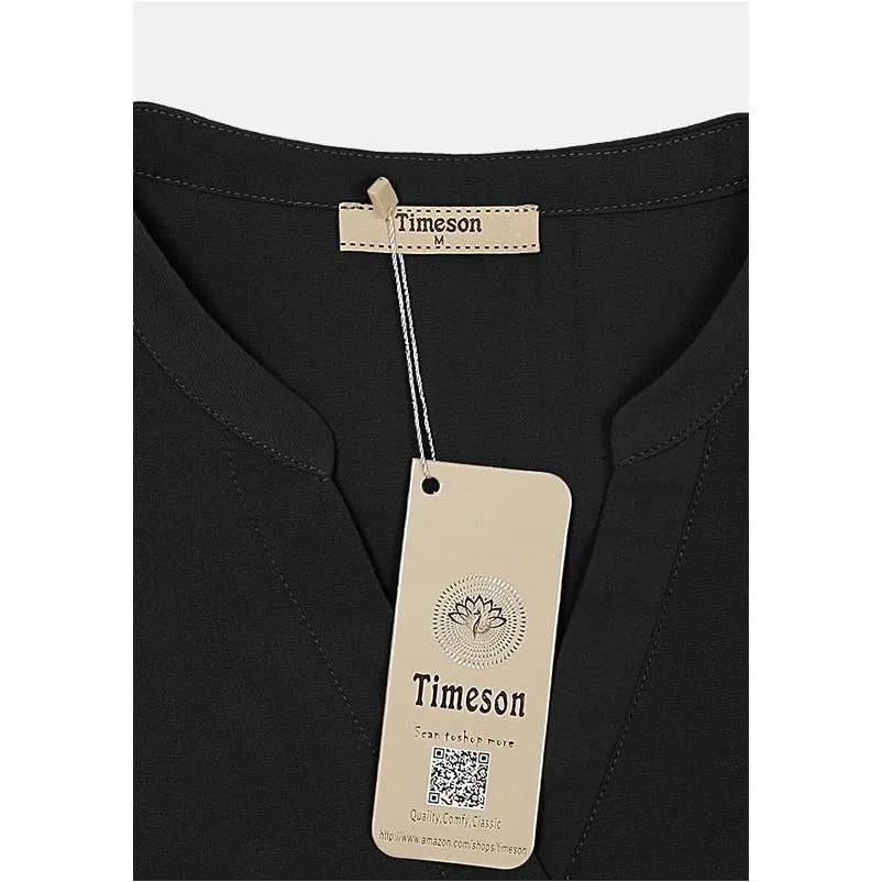 Timeson Classic Short Sleeve Chiffon Shirt