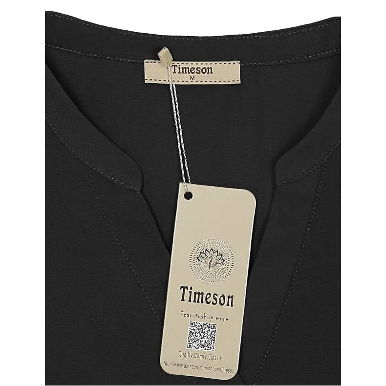 Timeson Classic Short Sleeve Chiffon Shirt
