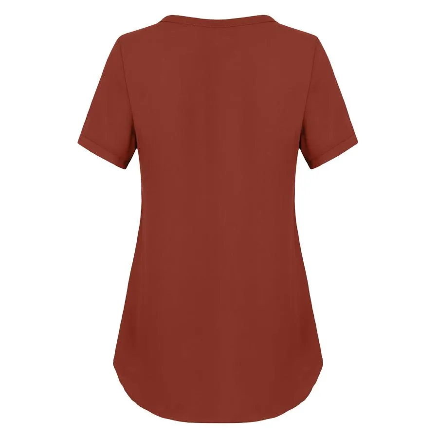 Timeson Classic Short Sleeve Chiffon Shirt