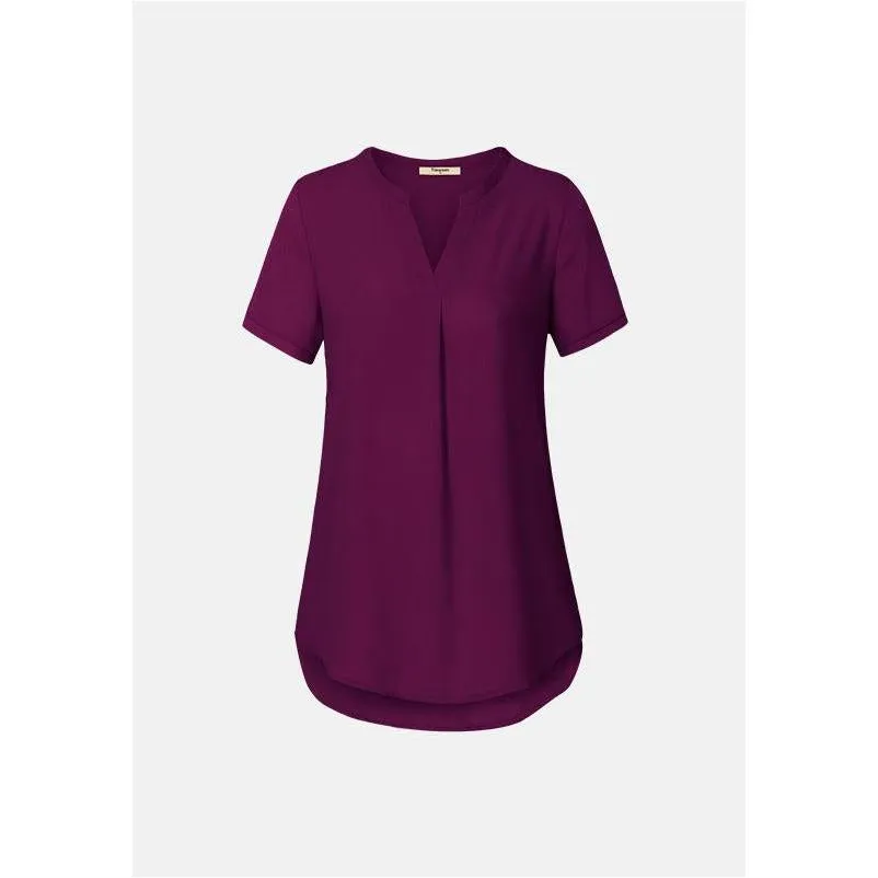 Timeson Classic Short Sleeve Chiffon Shirt