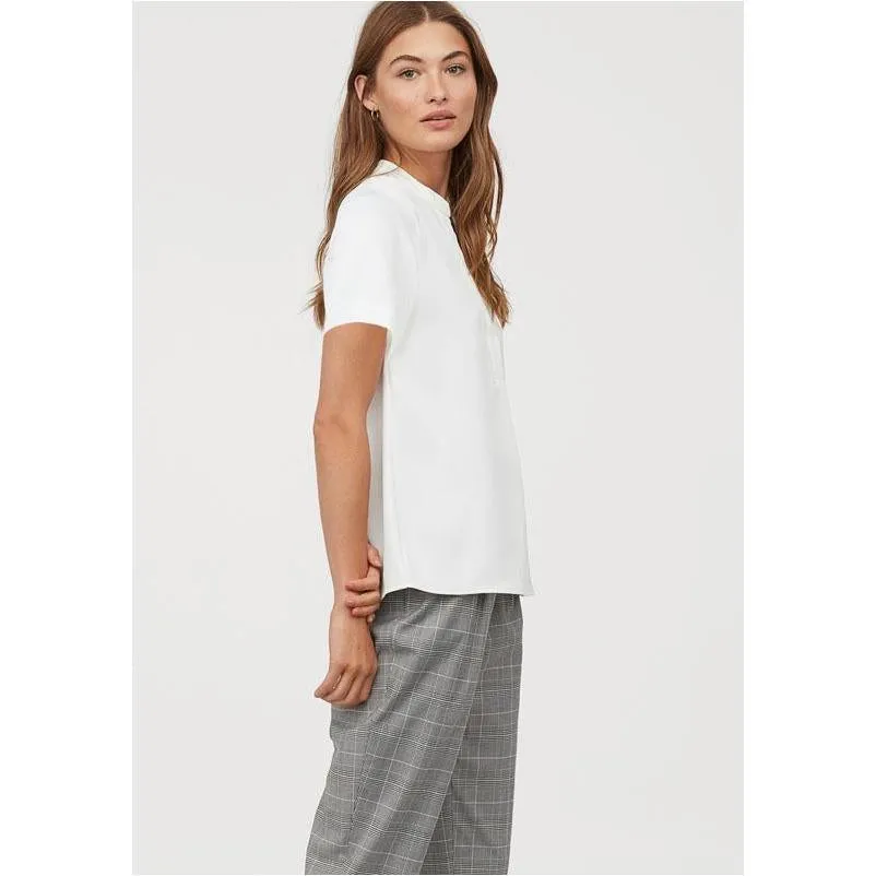 Timeson Classic Short Sleeve Chiffon Shirt