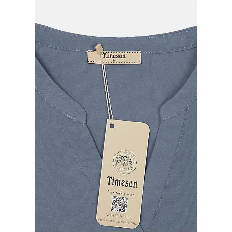 Timeson Classic Short Sleeve Chiffon Shirt