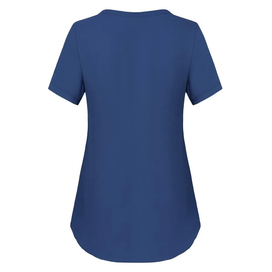 Timeson Classic Short Sleeve Chiffon Shirt