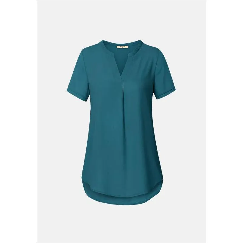 Timeson Classic Short Sleeve Chiffon Shirt