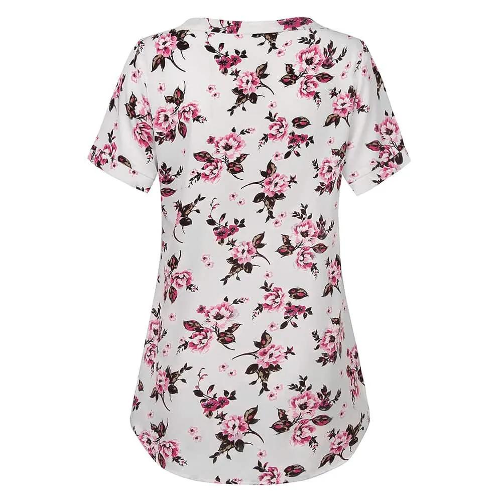 Timeson Classic Short Sleeve Chiffon Shirt