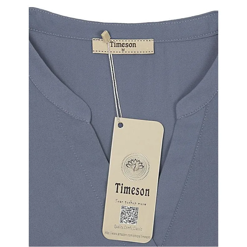 Timeson Classic Short Sleeve Chiffon Shirt