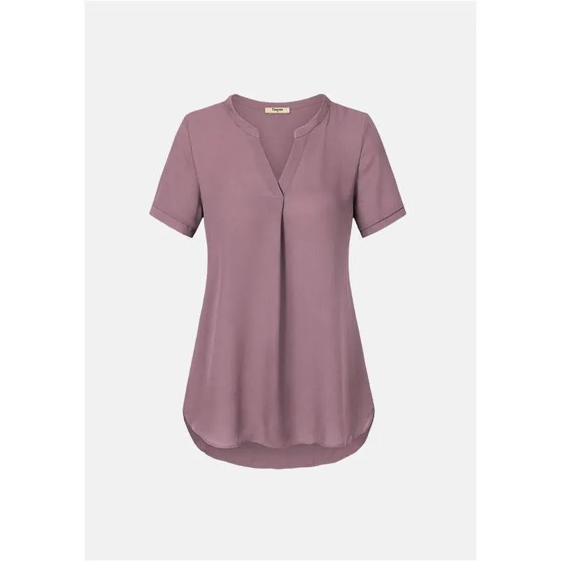 Timeson Classic Short Sleeve Chiffon Shirt