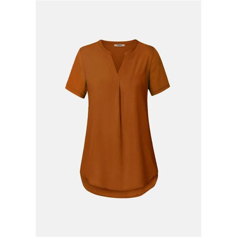 Timeson Classic Short Sleeve Chiffon Shirt