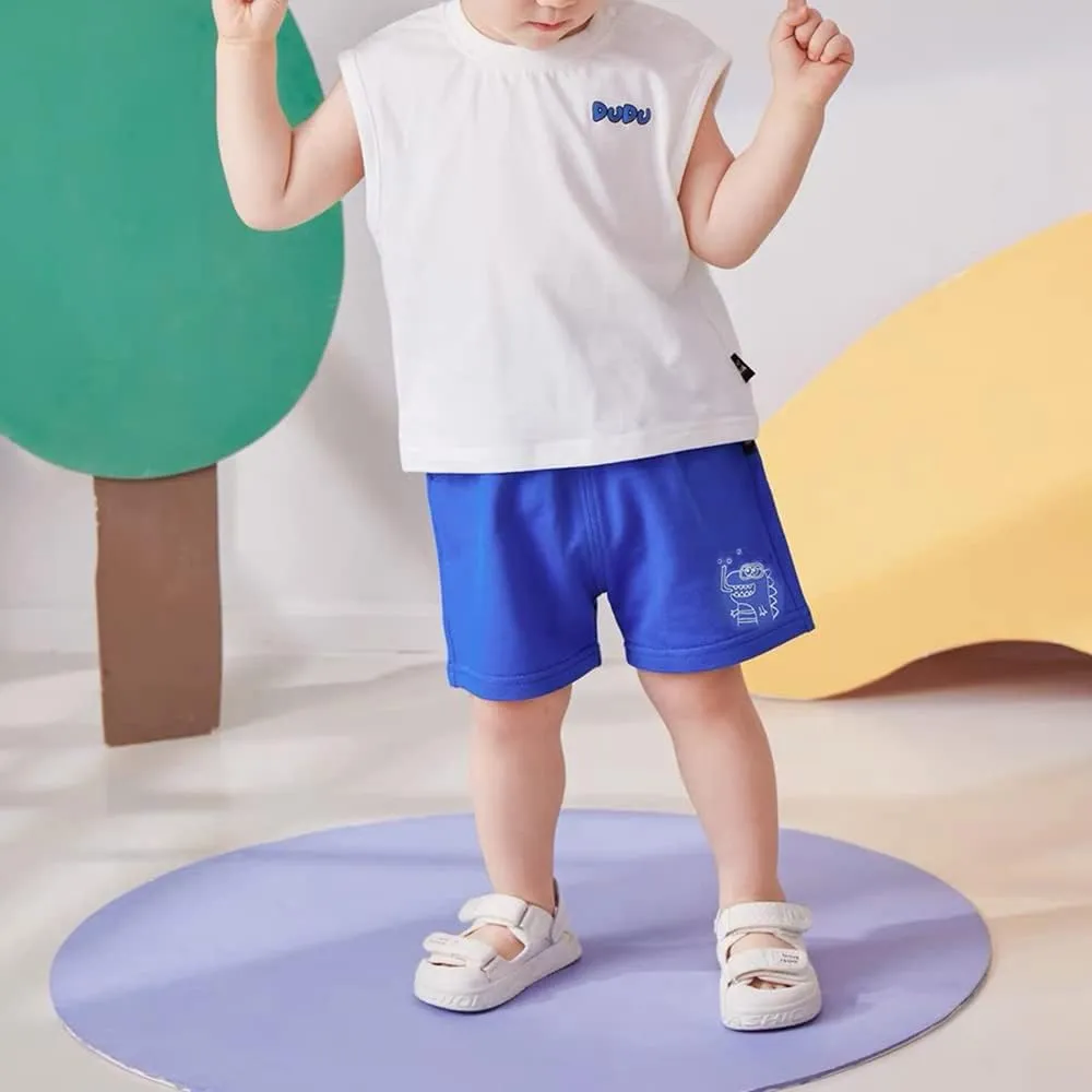 Toddler Baby Boy Shorts 3-Pack Cotton Elastic Waist Breathable Dinosaur Clothes Sizes 9M-5T Kids Comfortable Playwear