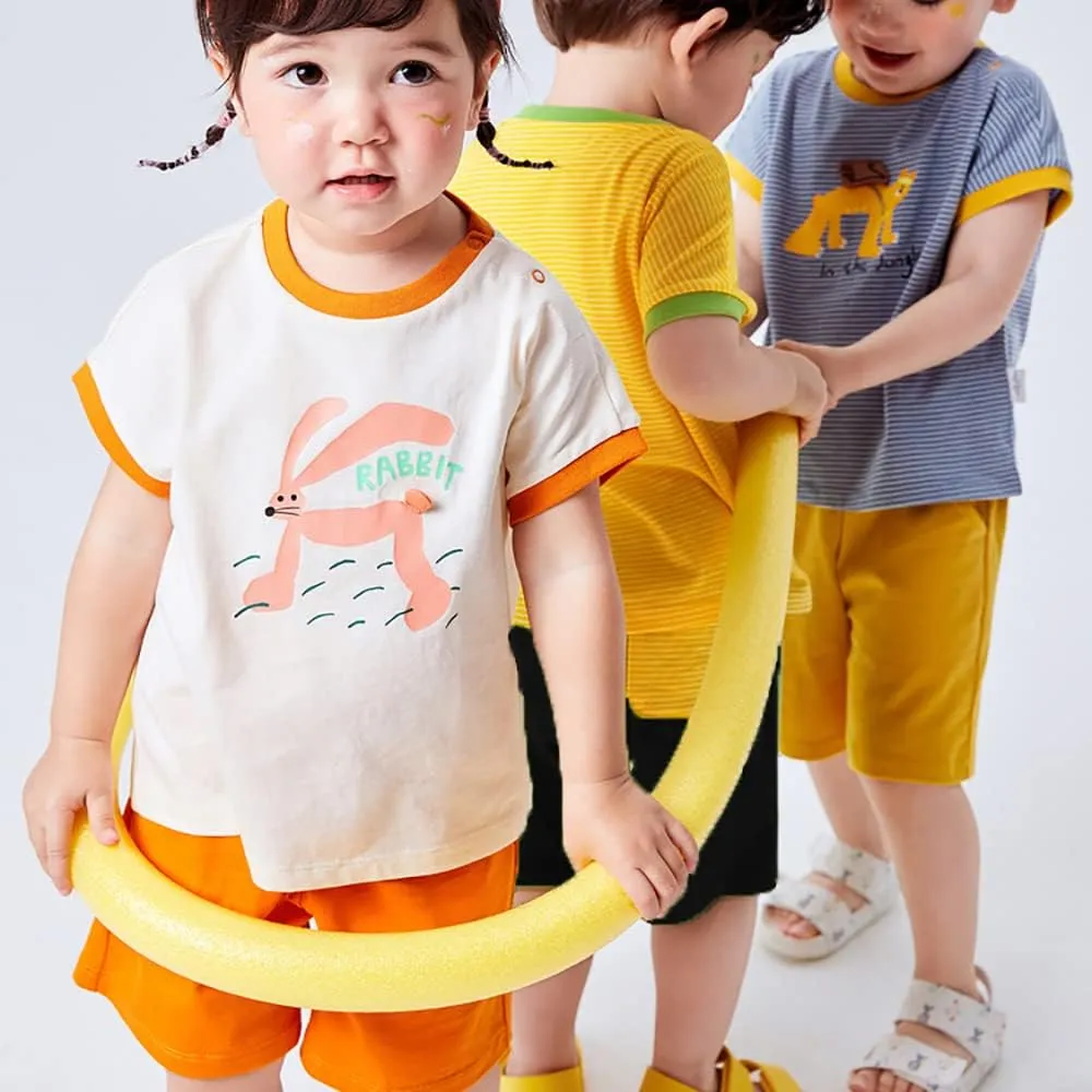 Toddler Baby Boy Shorts 3-Pack Cotton Elastic Waist Breathable Dinosaur Clothes Sizes 9M-5T Kids Comfortable Playwear