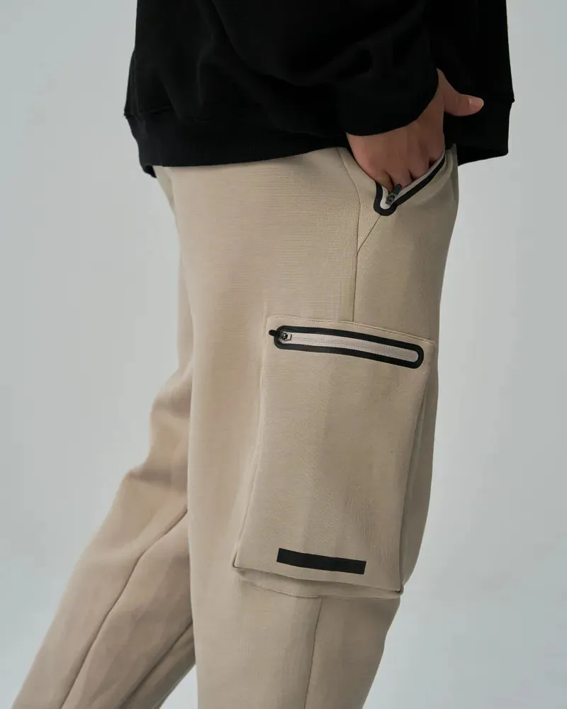 Track Side Pockets Straight Joggers