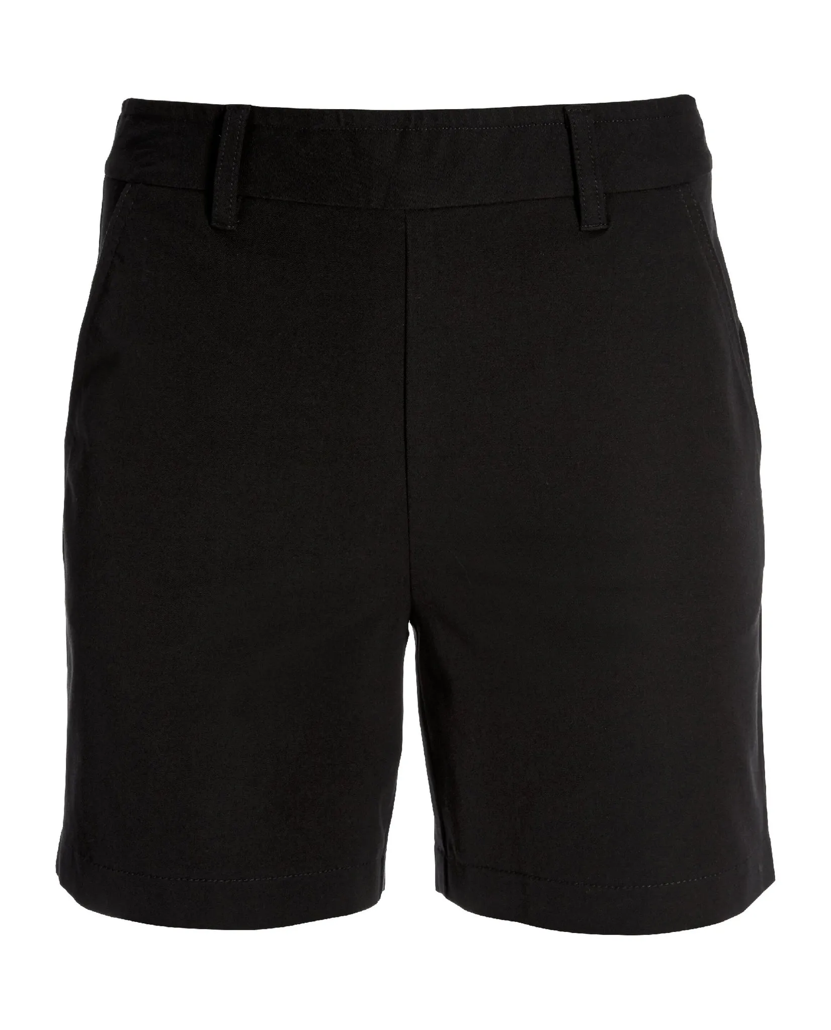 Twill Pull-On Five-Inch Short Black