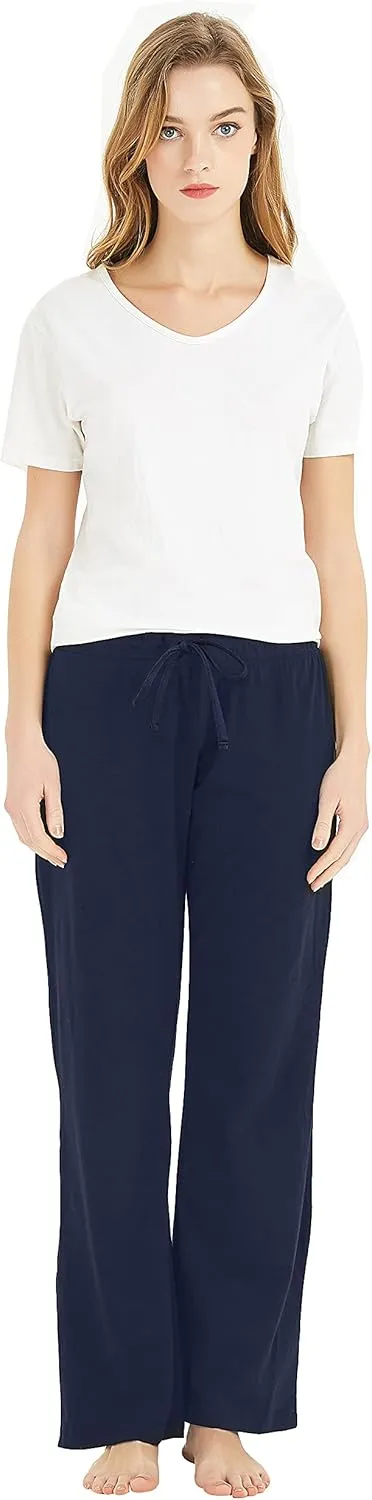 U2SKIIN Pajama Pants for Women Soft, 100% Cotton Comfortable Womens Lounge Sleep Pj Bottoms for Women