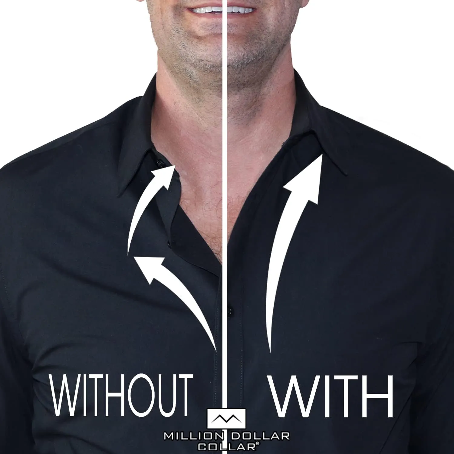 Ultimate Dress Shirts for Men | Meant to be Worn Without a Tie - Mens Dress Shirts | Slim or Regular | XS - 3XL